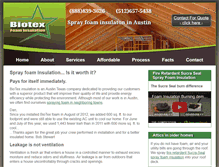 Tablet Screenshot of biotexfoam.com